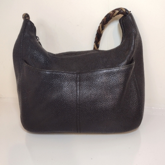 Brighton black pebble leather boho bag - Picture 3 of 10